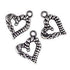 AussieSuperStore Jewellery Making Supplies JF Heart Open Rope Charms JF Heart Open Rope Charms | Jewellery Making Accessories 9323823125882 CHM421